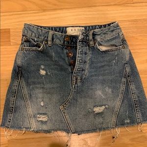 Free people Jean skirt